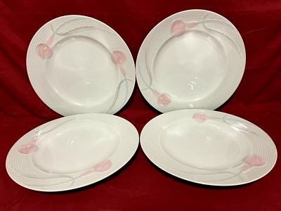 Mikasa Serenade Pink Set Of 4 Floral Dinner Plates 10 3/4