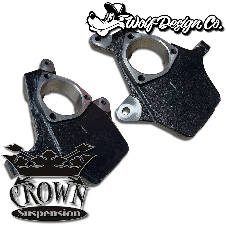 Crown Suspension 2015-2020 Tahoe Yukon 2/4 Lowering Kit Spindles Coils Springs - Image 3 of 4