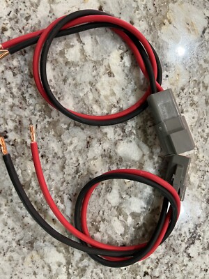 10 AWG Grey Assembled Deutsch DTP  2 Pin waterproof connector 18  wire