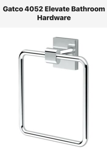 Gatco 4052 Elevate Towel Ring Chrome - Picture 1 of 3