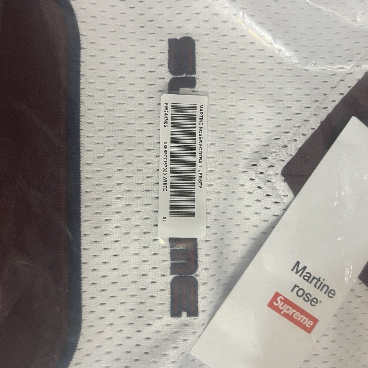 In-Hand Supreme Martine Rose Football Jersey White Size In-Hand Supreme Martine Rose Football Jersey White Size