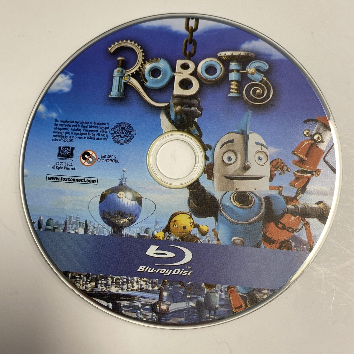 Robots (2005 Kids Blu-ray) Ewan McGregor, Halley Berry DISC ONLY