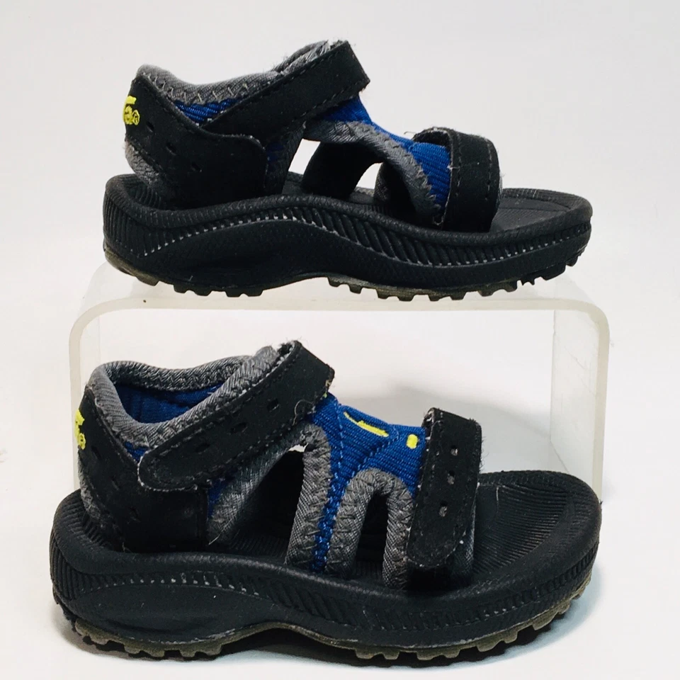 Teva Psyclone Sandals Shoes Toddler sz 2 & 3 Blue Gray Kids Casual - Image 3 of 4