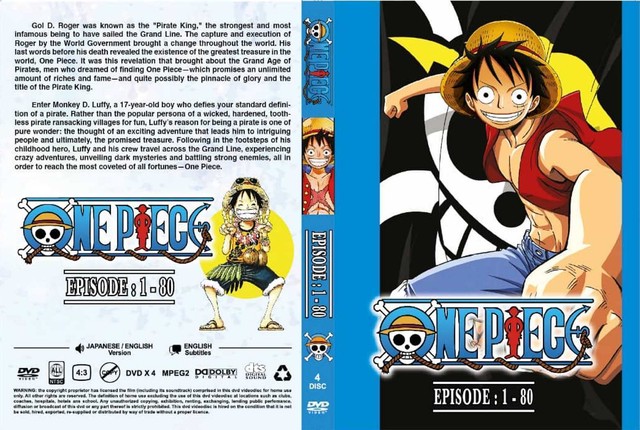 One Piece TV Series DVDs Box Set (Episodes 1-80) with English Dubbed | eBay