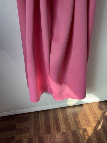 ASOS NEW Bubble Gum Pink Halter Midi Dress “Scuba Like Material” Barbie Costume - Picture 7 of 13