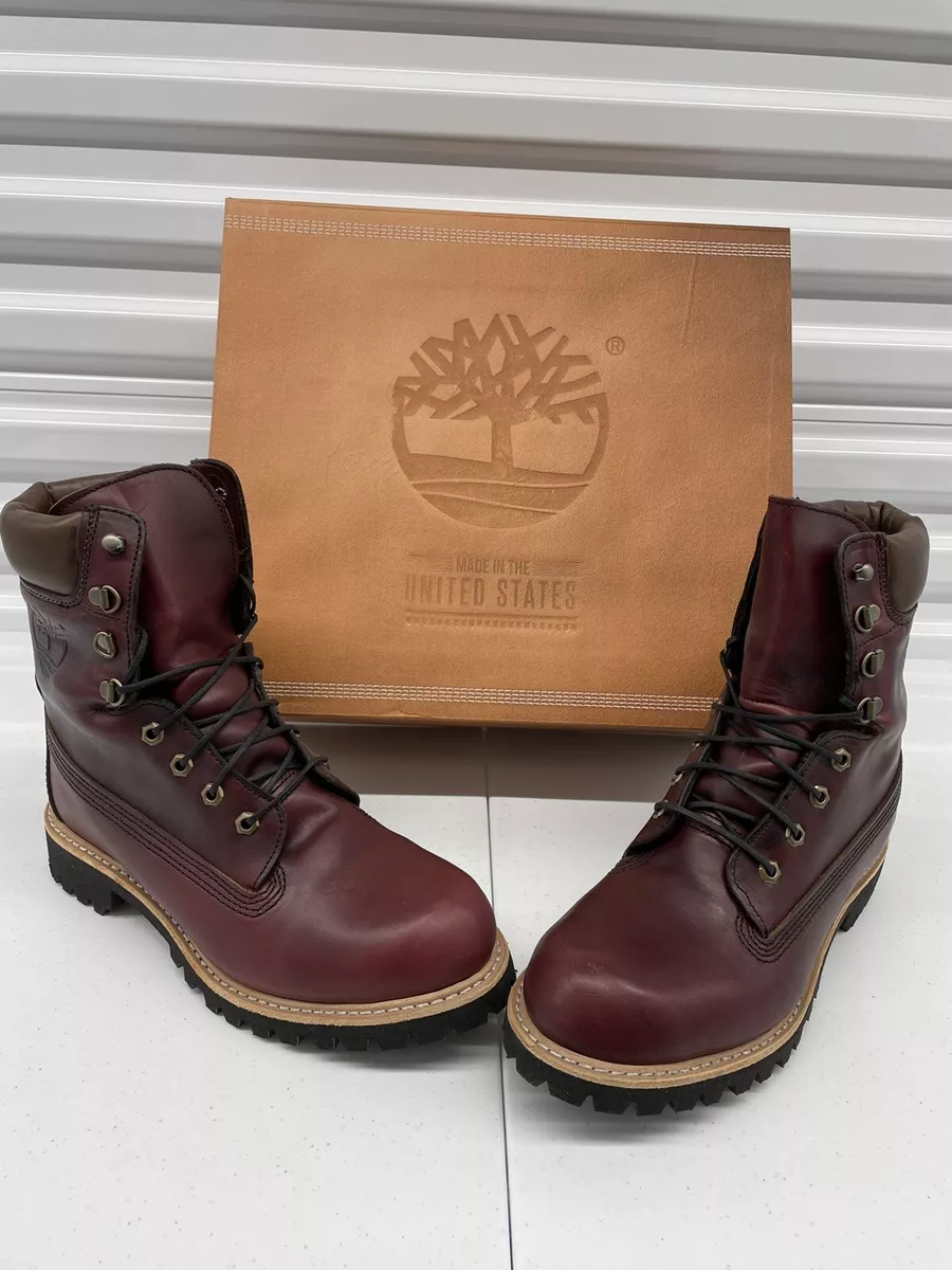 Men&#039;s Waterproof Burgundy Brown Boot Size Made in | eBay