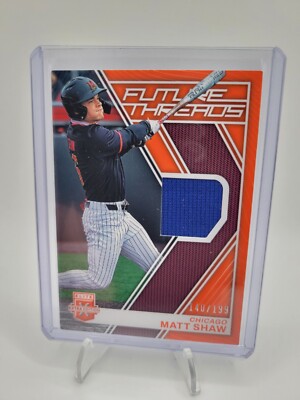 2023 Panini Elite Extra Edition Matt Shaw Future Threads 140/199 Chicago Cubs