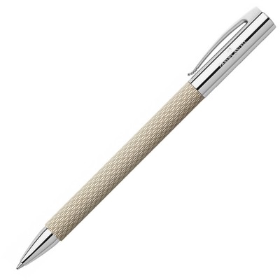 FABER-CASTELL Ambition OpArt Ballpoint Pen - White Sand - NEW