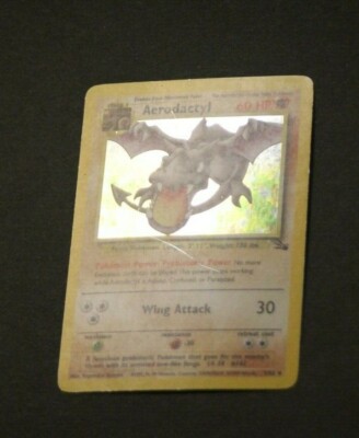 Aerodactyl 1/62 1999 Vintage Pokemon Holographic Shiny Foil Holo