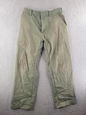 Jesse james Pants Mens 32x27 Green Work Workwear Distressed
