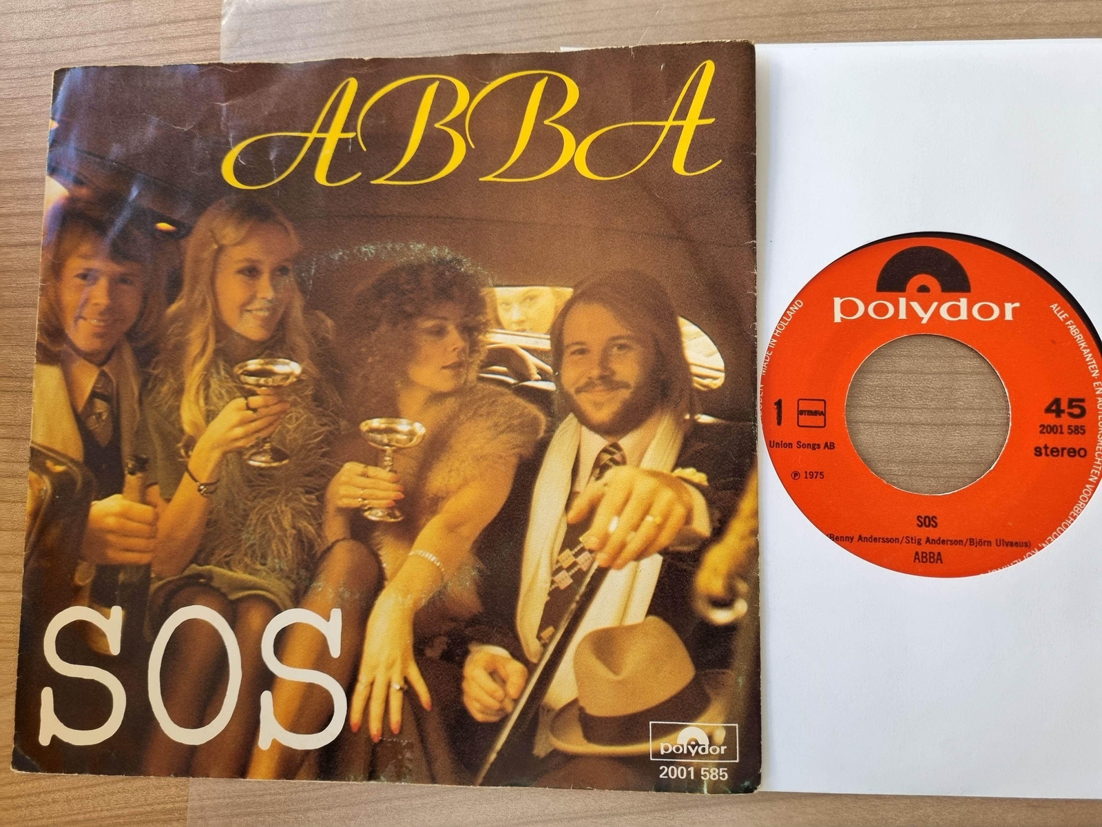 7"" Single ABBA - S.O.S. Vinyl Holland/ DIFFERENT COVER