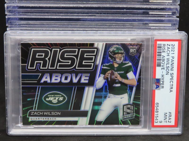 Zach Wilson Panini Spectra Rise Above #RA2 Hyper