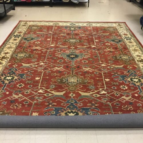 New William Morris 2.5x9 3x5 5X8 8X10 9X12 Channing rust wool area rugs