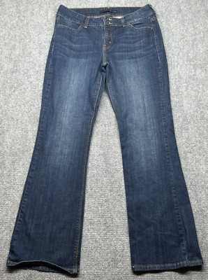 Levi 526 Slender Bootcut Jeans Womens 12 Blue Dark Wash Pockets Stretch Cotton