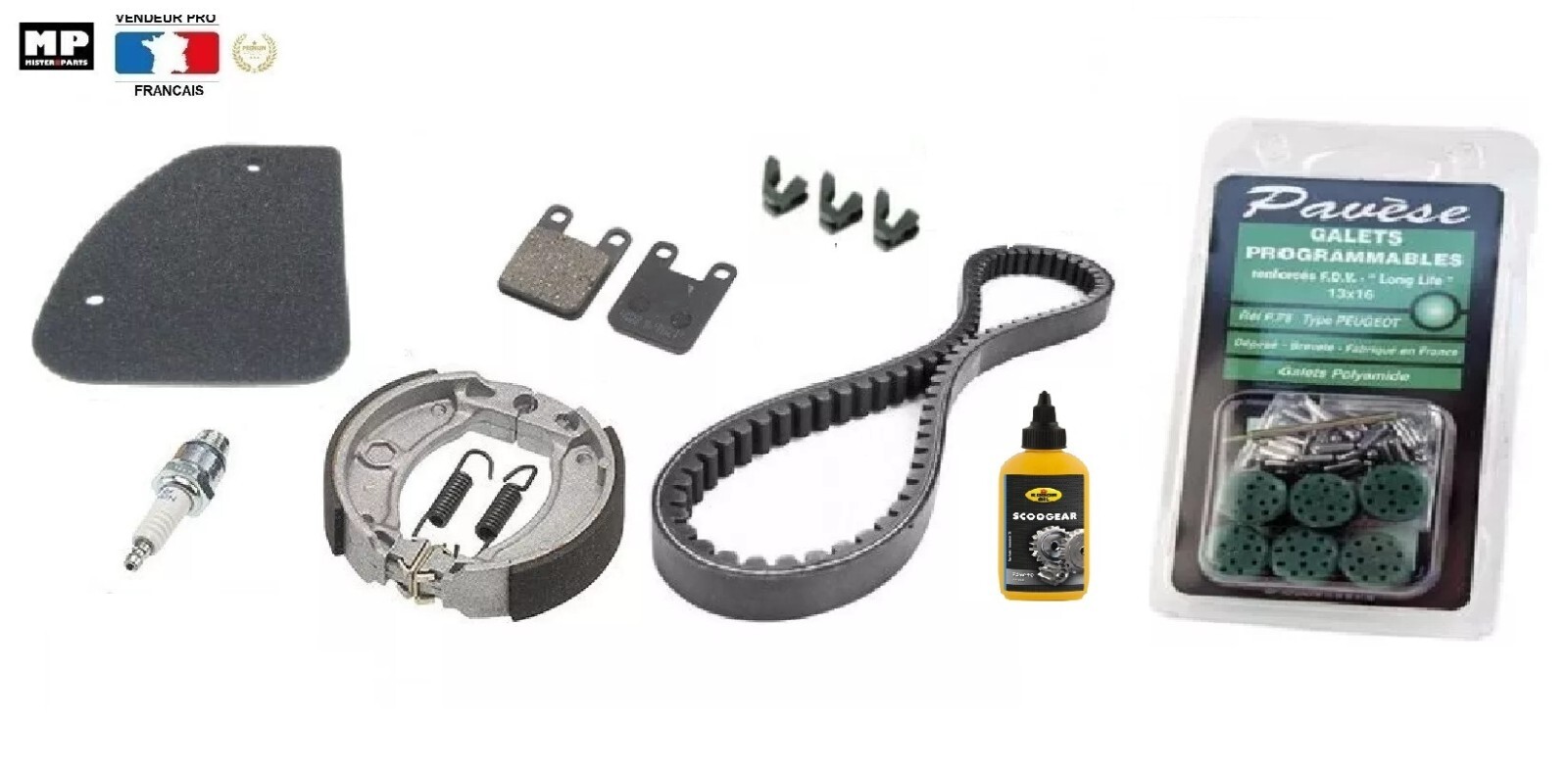 Kit entretien Peugeot Speedfight 1 2 Trekker Vivacity Buxy 50cc pièces scooter