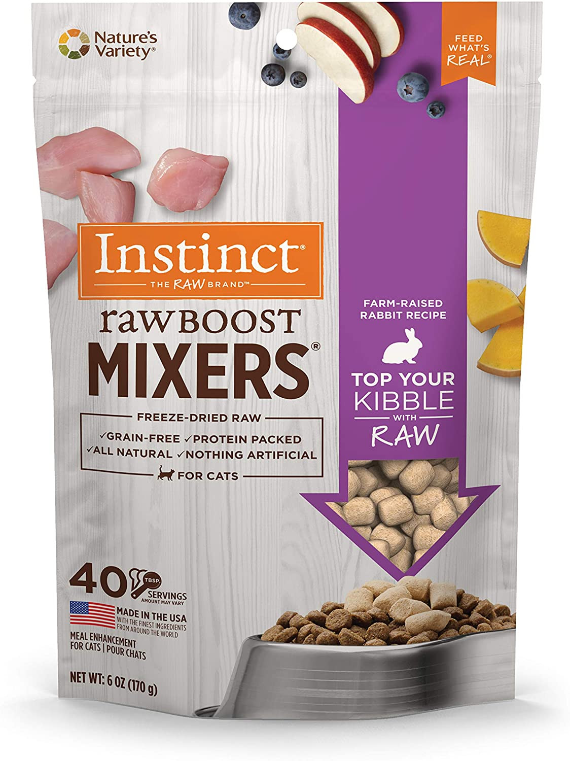 Instinct Raw Boost Mixers Freeze Dried Raw Topper, Grain Fre