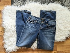Silver Jeans Womens 28x31 Aiko Bootcut Blue Medium Wash Denim Low Rise Size 28
