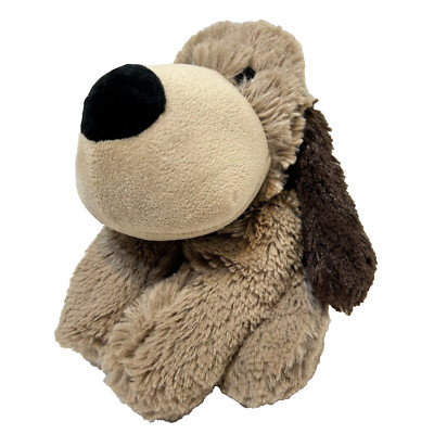 Warmies Plush Weighted Brown Furry Soft Puppy Comfort Microwaveable Stuffed 9''