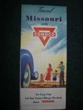 1950 CONOCO OIL MISSOURI HIGHWAY ROAD MAP