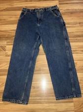 Carhartt Carpenter Jeans Original Fit Utility Denim Size 34x30