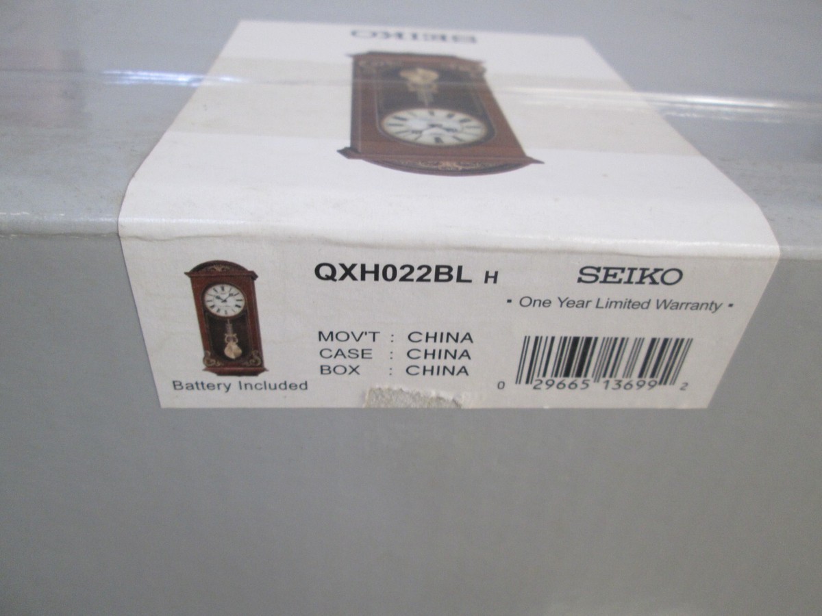 Vintage Seiko Westminster Whitington Chiming Wall Clock