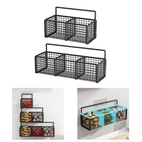 Rosvola Lot De 8 Paniers De Rangement En Fil Métallique Pour Garde Manger Maison Bureau Cuisine Salle De Bain Supermarche 84174929