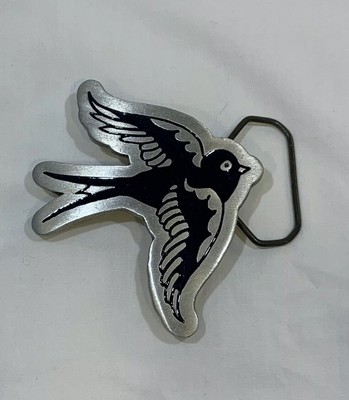 Sailor Jerry Swallow Bird Belt Buckle Nautical Tattoo Flash Ebay