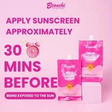 Beauche Sunscreen Gel Cream Skin UVA UVB PA+++ 50ml  (Pack of 2) USA us Seller