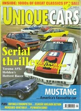 Unique Cars January 2001 Holden Toana A9X Ford Mustang Triumph TR4