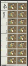 1973   # 1486  Henry Tanner - Full Sheet Strip  PB of 16  (8 c)   MNH