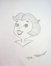 JANE - The Jetsons RICK FARMILOE Signed Hand Penciled 8.5"x11" CONVENTION ART