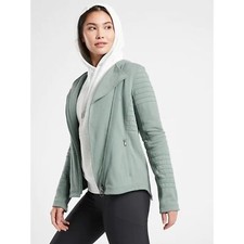 Athleta Full Zip Moto Jacket Black Small