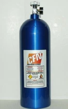 New! 20LB Nitrous Bottle w/high flow valve, gauge and 8AN blow off fitting w/cap