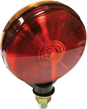 Reese Towpower 73821 Pedestal Mount 4 inch Round Dual Face Light Red Amber