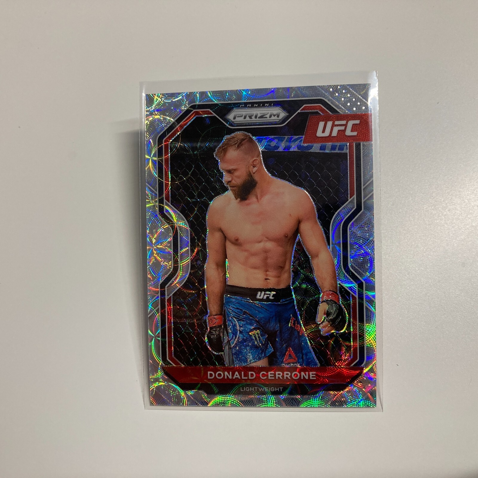 Donald Cerrone 2021 Panini Prizm UFC Premium Box Set Scope Prizm Card 28/99 #12