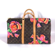 LOUIS VUITTON M48605  Monogram-Rose Keepall50 travel bag Duffle Bag Brown/pink