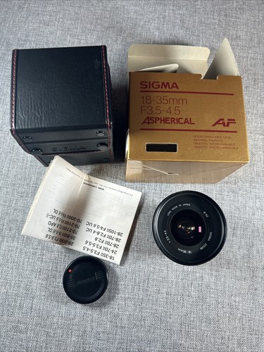 Sigma 18-35mm F3.5-4.5 Aspherical Minolta Sony Filter Size 82 Made In Japan - Picture 14 of 21