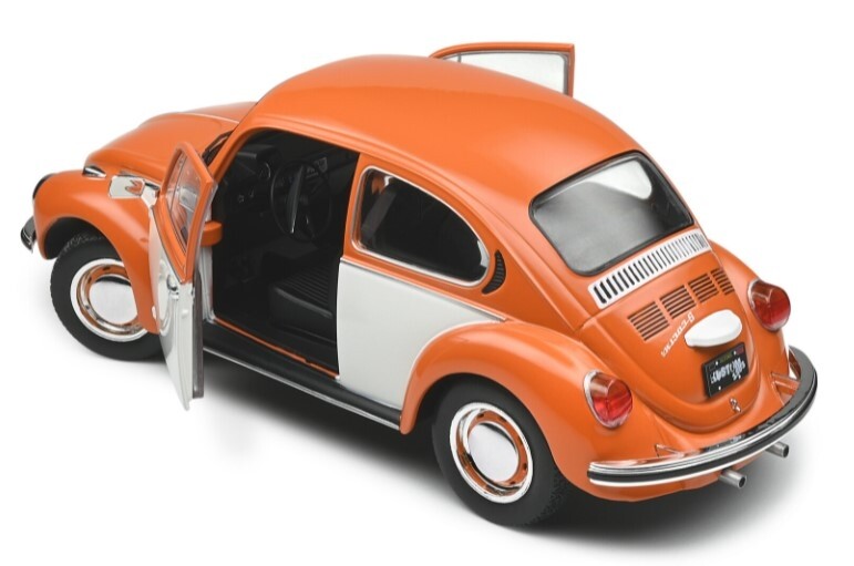 Miniature Solido VW Coccinelle 1303 Bi-Color Orange - 1974 - 1/18 - Neuve