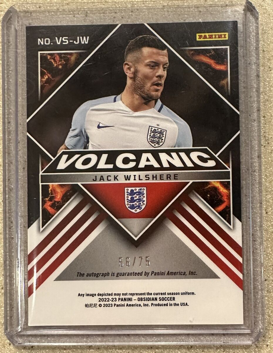 22-23 PANINI WILSHERE ウィルシャー  直筆サイン 世界8枚 2022-23 Panini Obsidian JACK WILSHERE Volcanic Signatures