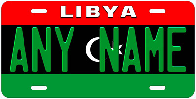 Libya Flag Any Name Personalized Novelty Car License Plate