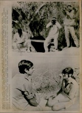 LG849 1971 Wire Photo TROOP MOVEMENTS GO FOR GIRLS Egyptian Military Suez Canal