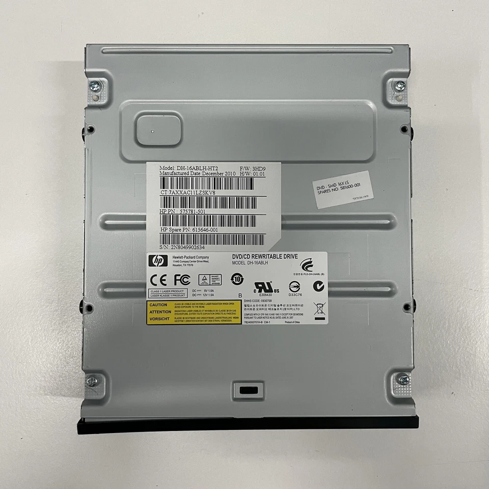 HP DH-16ABLH CD DVD±RW SATA DL Optical Drive 575781-501 615646-001 F/W 3HD9 - Image 4 of 4