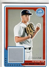 Brennan Phillips 2023 USA Baseball Stars and Stripes USA Materials 233/250