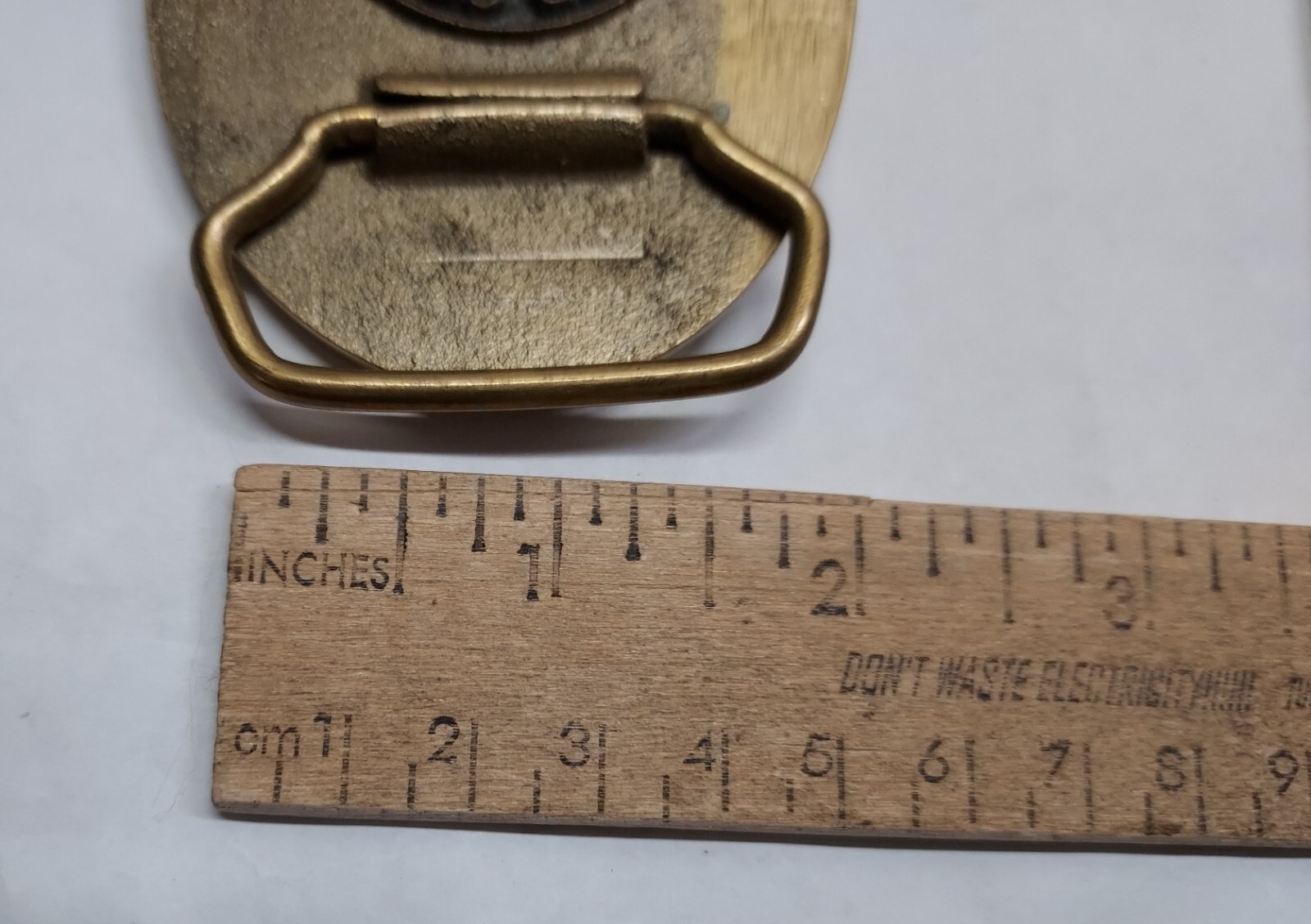 как выглядит 1881 EL PASO DEL NORTE - BUCKLE - REGISTERED COLLECTION - SOLID BRASS - numbered фото