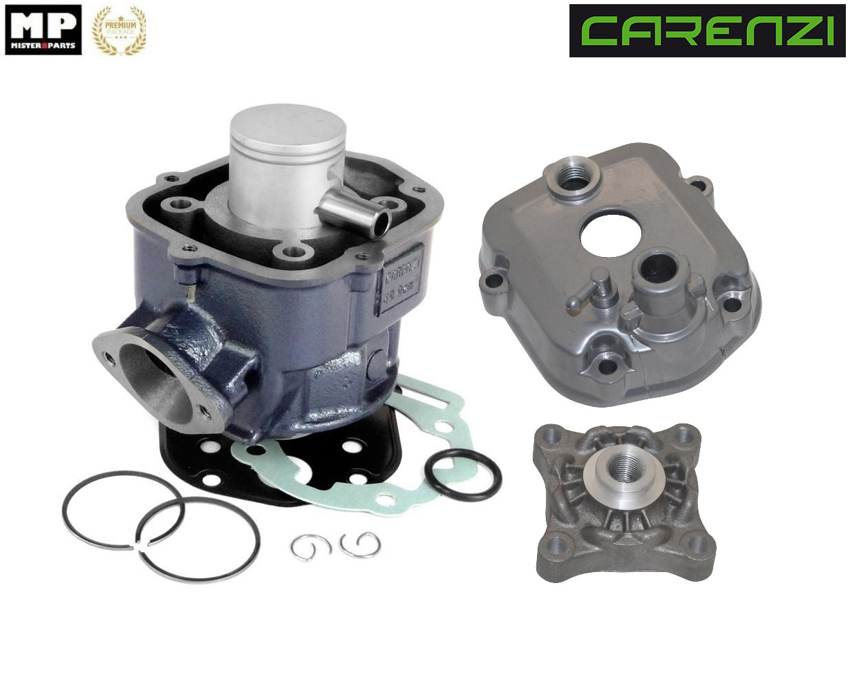 Cylindre piston Carenzi 50 fonte haute compression pour Derbi Senda