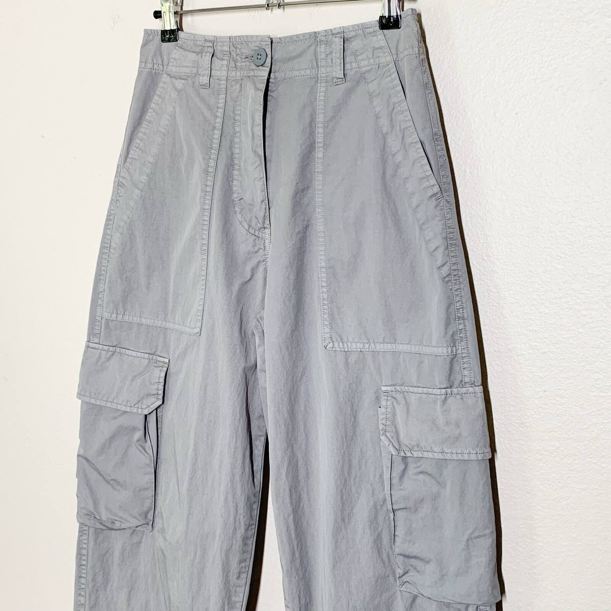 Kith Evans Cargo Pants Women's 24 Cotton Nylon Utility Light Gray View 2