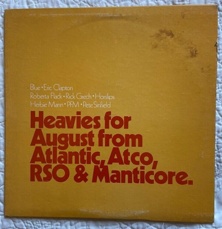HEAVIES FOR AUGUST Eric Clapton PETE SINFIELD Horslips PREMIATA FORNERIA MARCONI