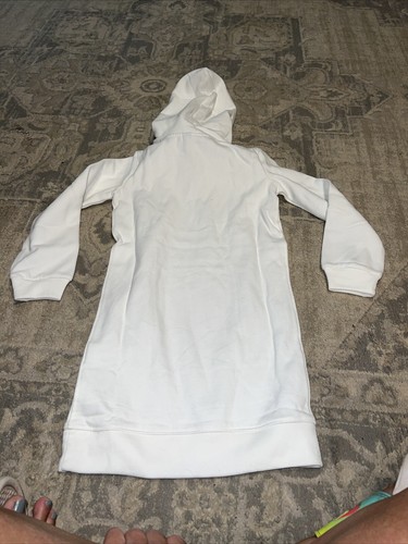New Polo Ralph Lauren youth Girls hoodie Dress size 5 youth White Big Pony - Picture 3 of 8