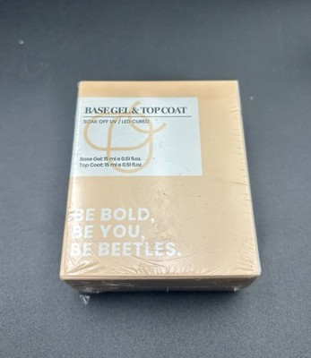 Beetles No Wipe Gel Top Coat and Base Coat Set for Gel Nail Polish - 2Pcs 15ml S