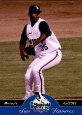 2013 Missoula Osprey Grandstand 30 Luis Ramirez Dominican Republic Baseball Card